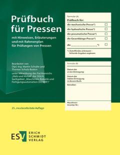 Prüfbuch für Pressen